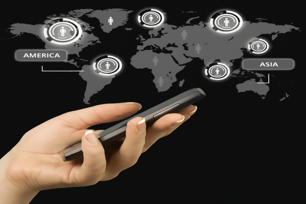 Mobile phone enabling cross-border global commerce payments