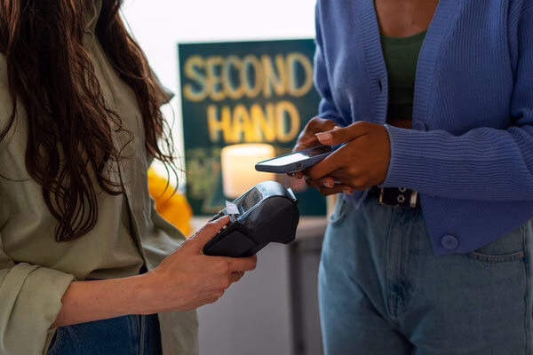 mujeres que utilizan transferencias de dinero