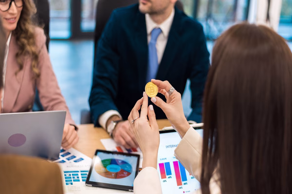 Professionals planning crypto investments and Bitcoin trends.
