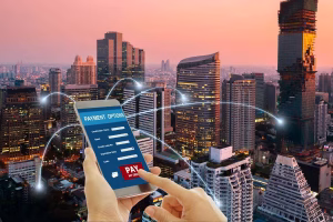 Mobile Cross Border Payments platform used in international city