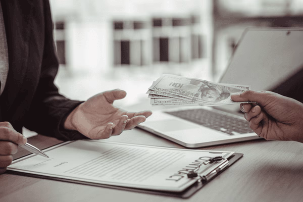 Check Cashing Hand-Off During Document Signing