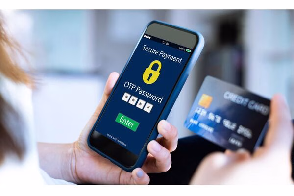 Secure mobile app processing Cross Border Payments with OTP