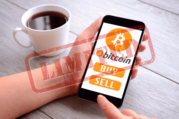 Bitcoin ATM buy sell screen with limit
