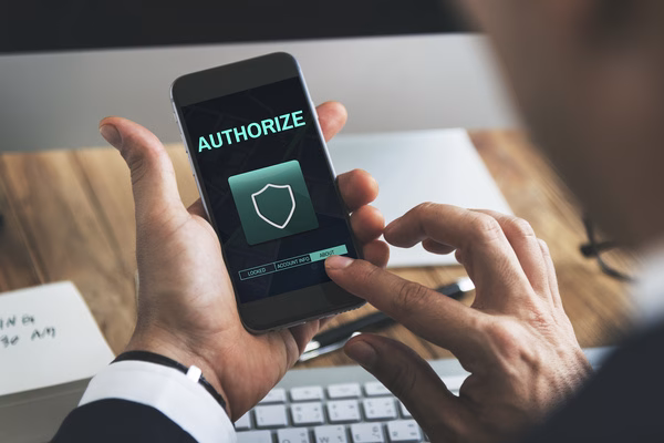Authorizing secure access for Cross Border Payments on smartphone.
