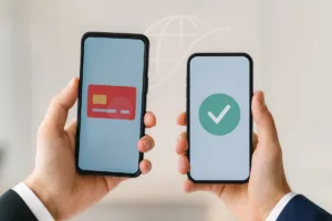 Transferencia de dinero internacional segura mediante teléfonos móviles