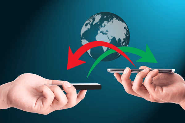 Global Transfer Symbolizing Cross Border Payments Activity
