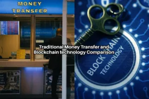 Comparación entre transferencias de dinero tradicionales y blockchain