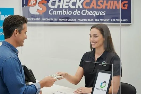 Cliente que compra un servicio de giro postal