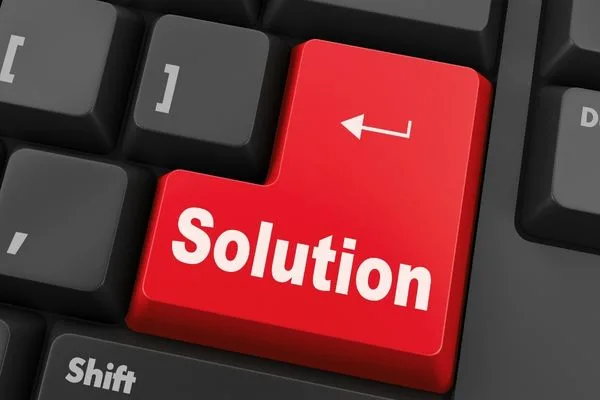Keyboard solution key symbolizing check cashing answers
