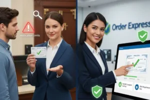 Cajero de banco se niega a verificar una orden de pago no bancaria