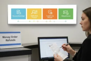 Seguimiento del cliente Cronograma del proceso de reembolso de giros postales