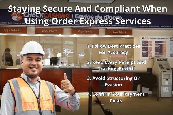 Staying compliant using Order Express Money Order 