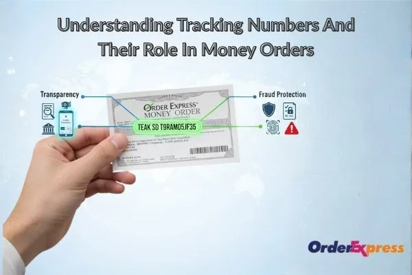 Número de seguimiento del giro postal para verificación