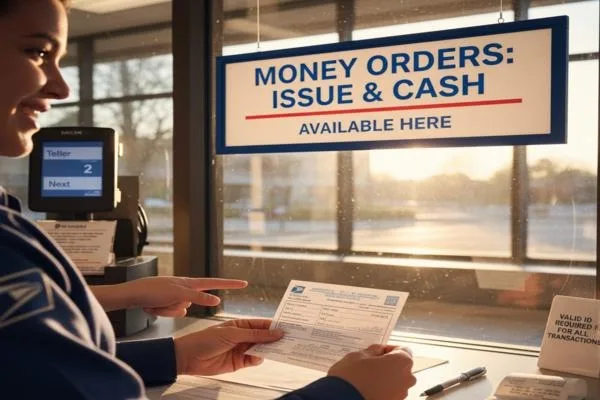 Cliente que obtiene y cobra un giro postal 

