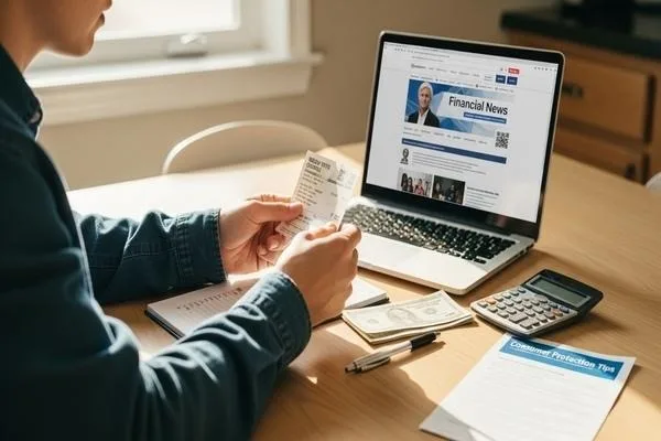 Checking money order details for secure mortgage payment

