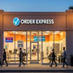 Order Express storefront offering reliable check cashing services