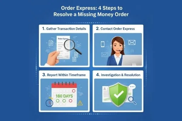 Pasos para resolver el problema de un giro postal extraviado