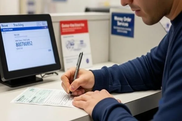 Person tracking and sending a money order safely