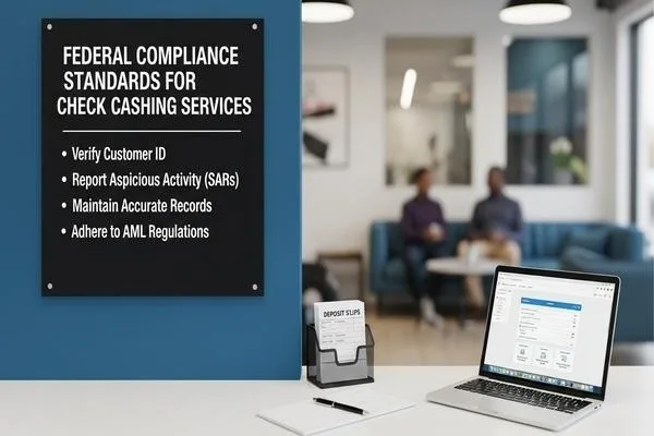 Federal compliance standards checklist for check cashing services