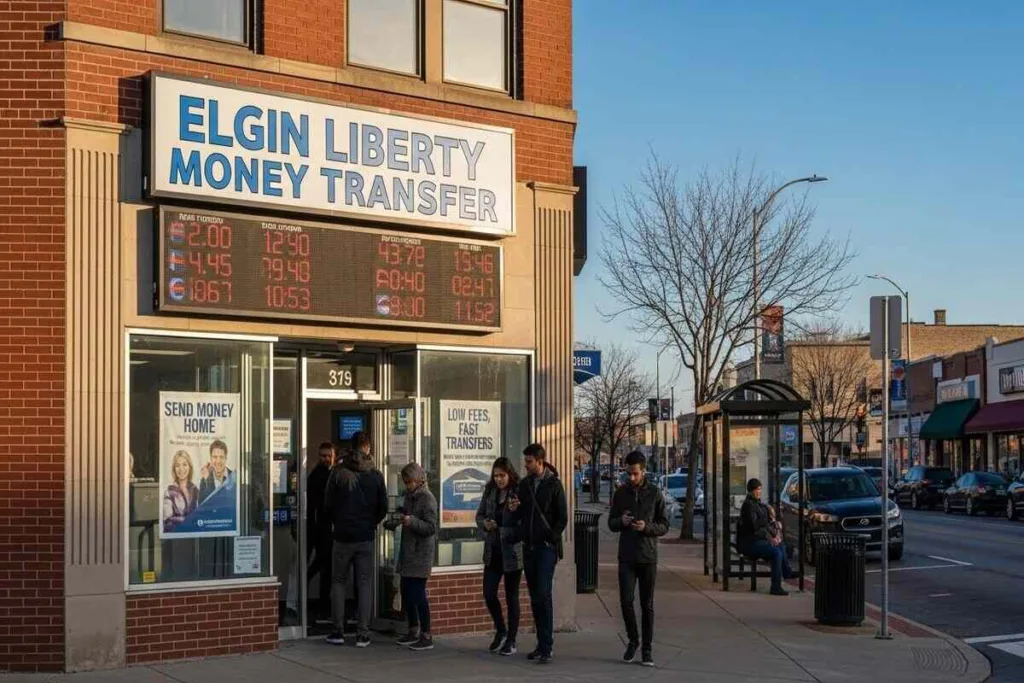 Tienda de transferencia de dinero de Elgin Liberty, Illinois