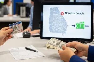ID and cash required for Norcross money transfer