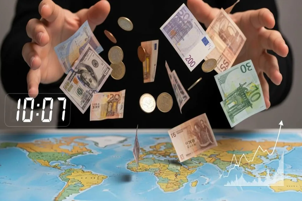 Impacto del momento en las transferencias internacionales de dinero