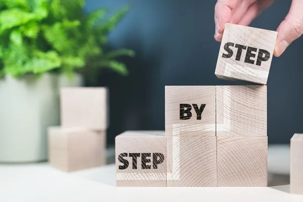Building step by step guidance for money transfer accuracy