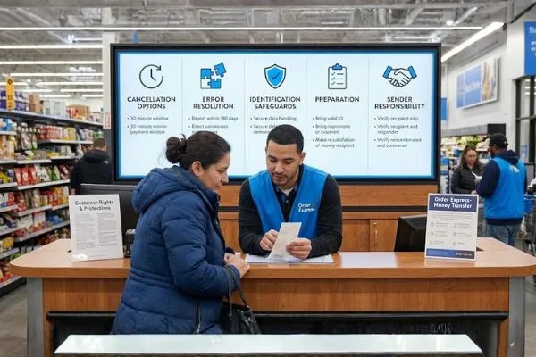 In-store counter assisting Money Transfer process