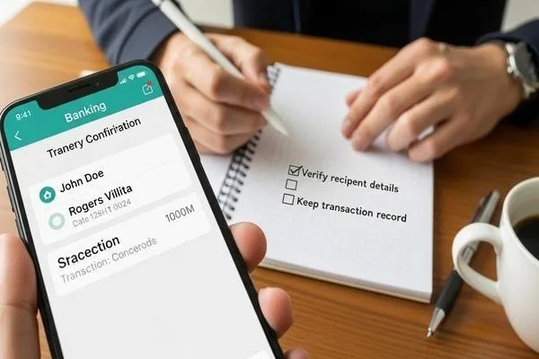 Organización de documentos para una transferencia de dinero fluida en Rogers Villita 
