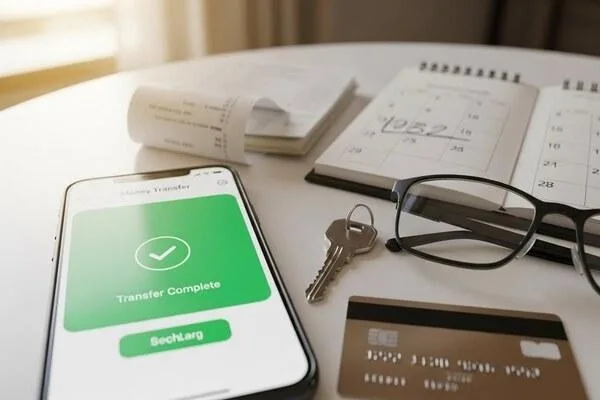 Transferencia de dinero completada que ayuda a respaldar las decisiones diarias