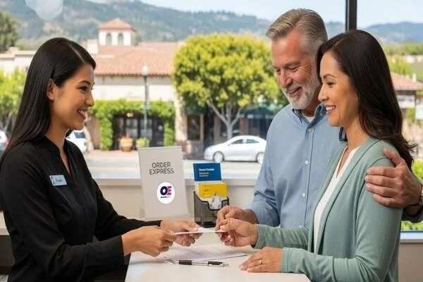 Order express assisting customers with money transfer in sonoma
