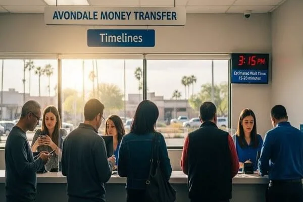 Money transfer timelines and processing in Avondale Arizona