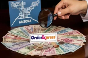 Visualización de dinero en el cambio de divisas para los clientes de Glendale, AZ