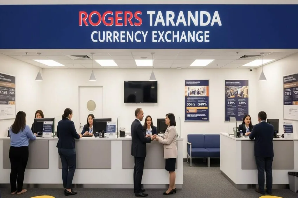 Servicios de cambio de divisas dentro de la ubicación de Rogers Taranda