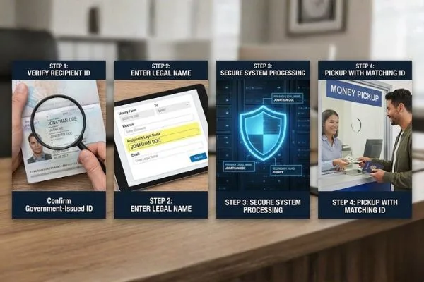 Pasos para la transferencia segura de dinero: verificación de identidad legal