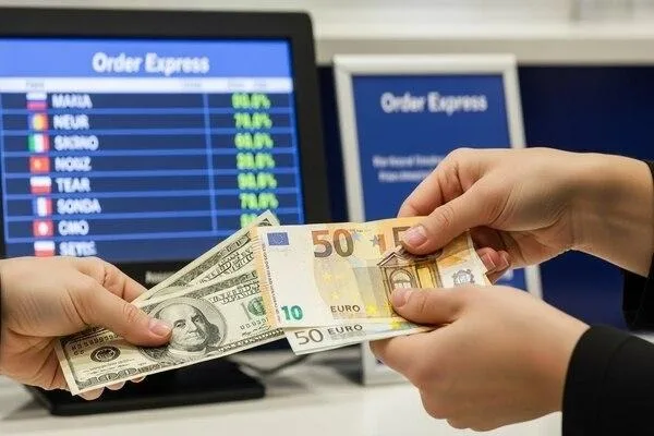 Gainesville customers exchanging currency at Order Express
