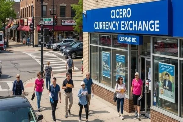 Cicero Cermak Rd currency exchange serving local community
