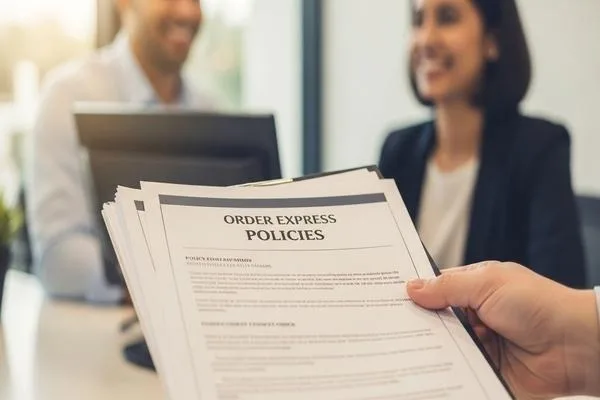 Documentos de políticas de Order Express que respaldan la experiencia del cliente