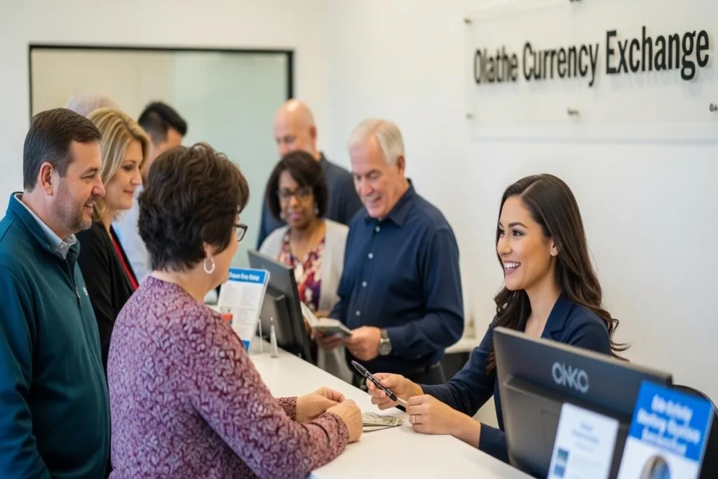Consumidores de Olathe que utilizan servicios de cambio de moneda local