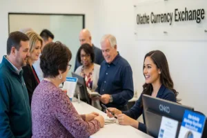 Consumidores de Olathe que utilizan servicios de cambio de moneda local
