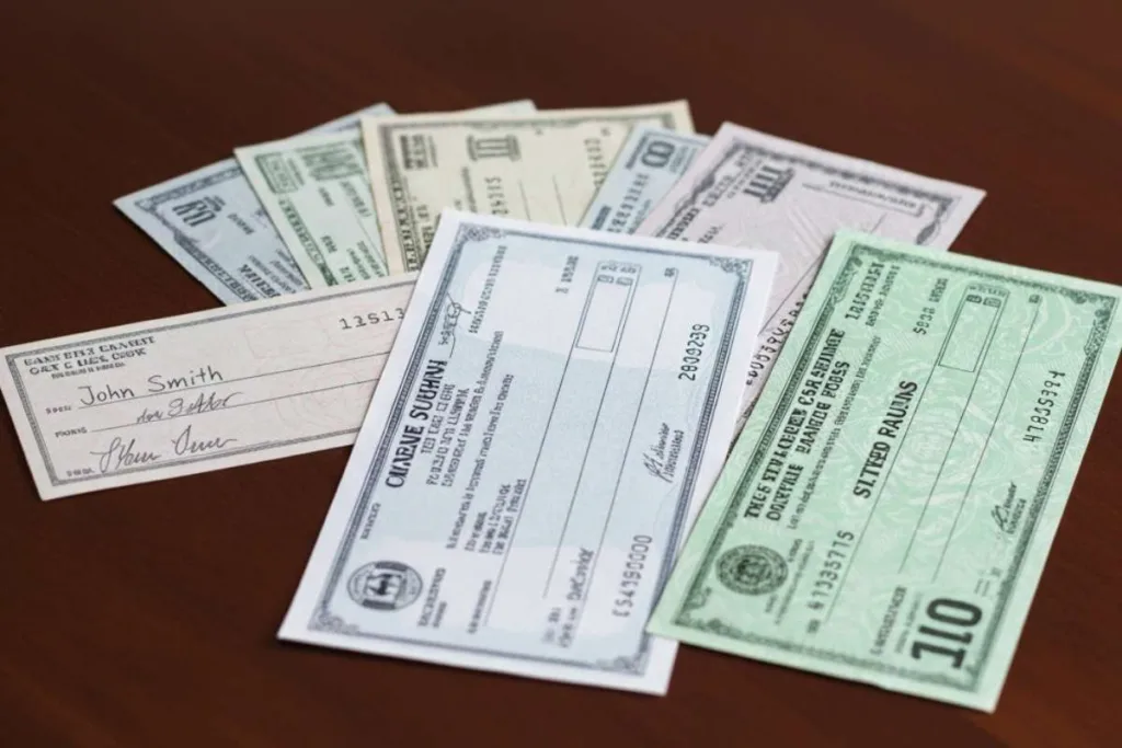 Diferentes tipos de cheques para un cobro seguro de cheques