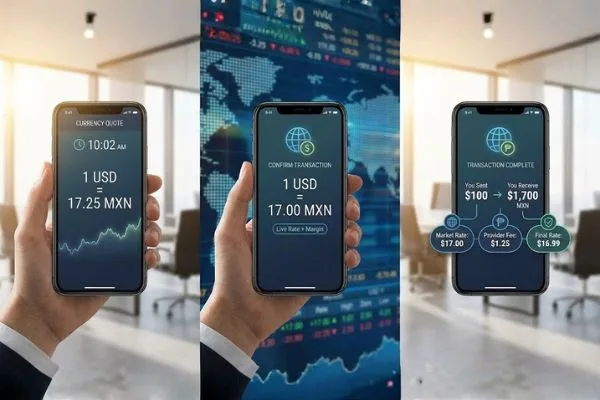 Currency Exchange applied at real transaction time 