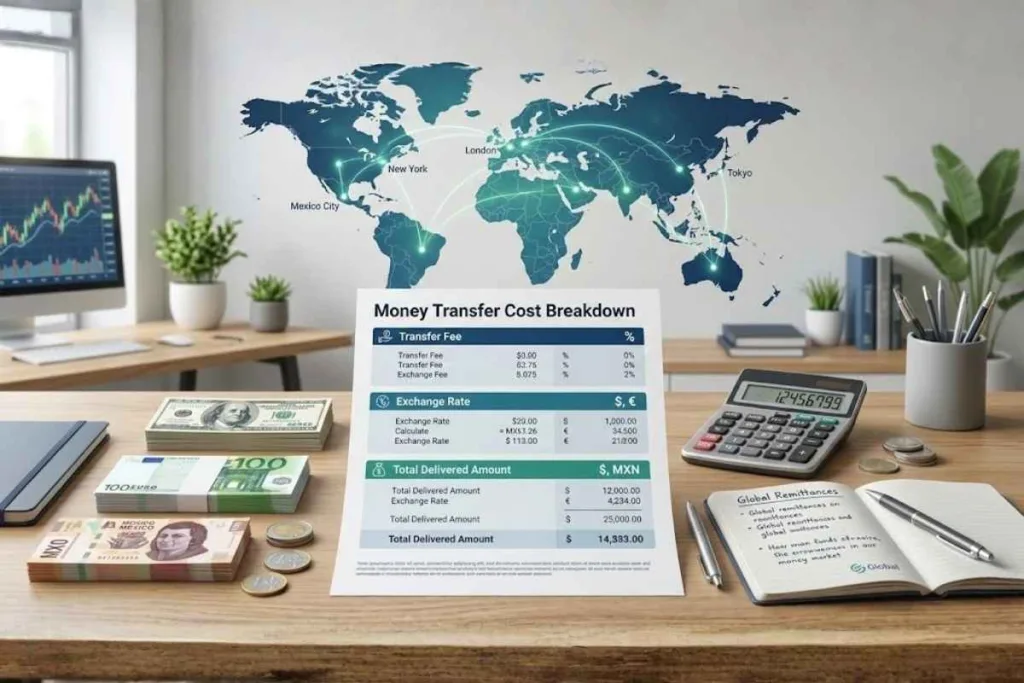 Tarifas de transferencia de dinero y tipo de cambio