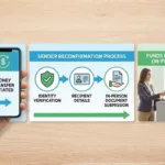 Descripción general de los pasos de seguridad para la reconfirmación del remitente de una transferencia de dinero