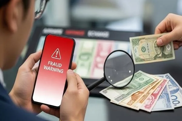 Señales tempranas de advertencia de fraude en transacciones de cambio de divisas
