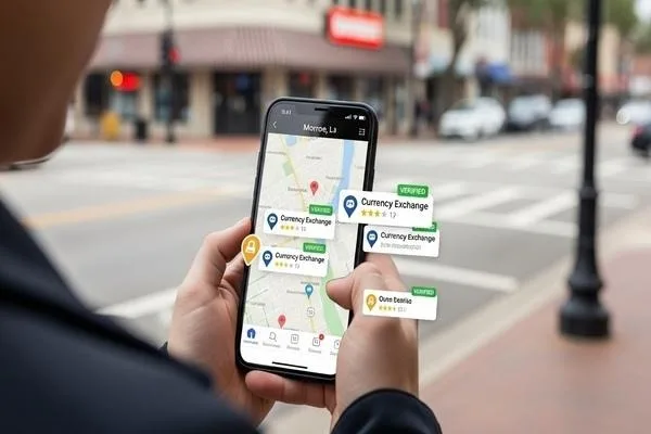 Checking reliable currency exchange services in Monroe
