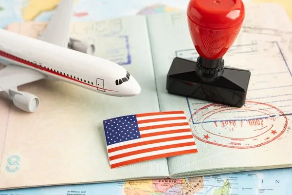 Passport And Visa Stamp For International Money Transfer