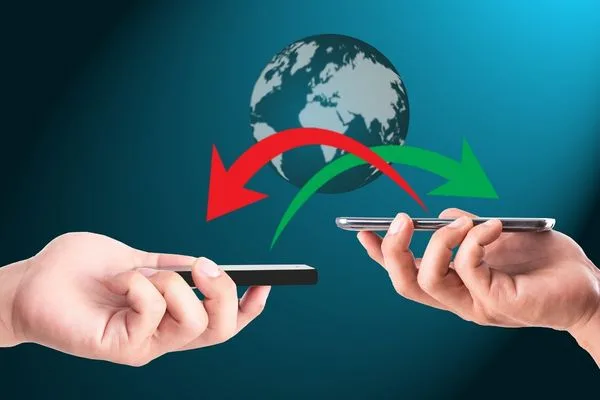 Transferencia global de dinero entre dispositivos móviles en todo el mundo