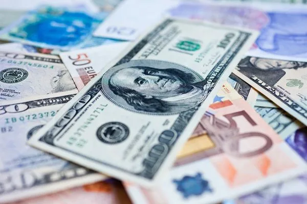 Mixed World Banknotes Representing Global Currency Exchange Markets