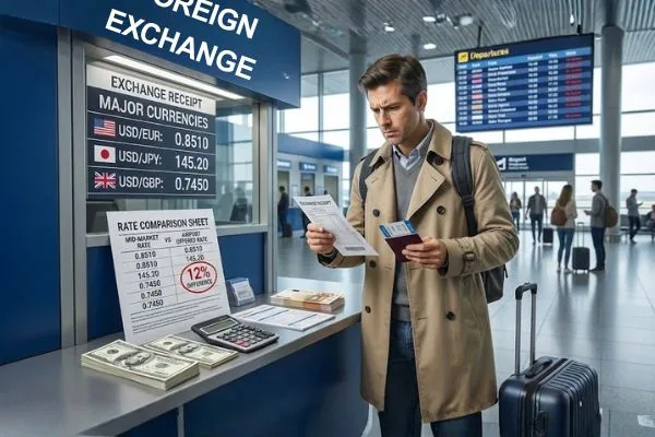 Higher Airport Currency Exchange Rates kiosk